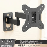 1 PCS Adjustable TV Monitor Wall Mount Bracket  for Most 13-27 In/10-32 in 360° Rotated Expansion tv Holder VESA 100*100mm
