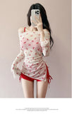 New Swimsuit Women's Split Three Piece Set Covers The Belly and Looks Slimmer, Gathers Small Breasts, Ins Style Hot Spring Bath
