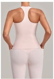 Women's Seamless Yoga Vest Sports Fitness Gym Beauty Back Top Nude Slim Fit Training Running Workout Vest