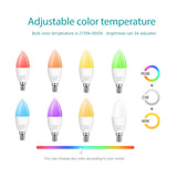 Ewelink E14 Smart Wifi Led Light Bulb Zigbee RGBCW Led Lamp Works With Alexa Amazon Google Home Yandex Alice Smartthings