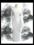 Sexy Ghost Costume for Women, White Gothic Dress, Ghost Cosplay Outfit, Halloween Party Dress, Elegant Scary Boo Lady Costume