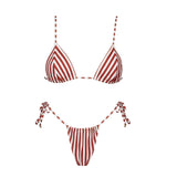 Striped 3Pcs Bikinis Sexy Women Swimsuits Female Push Up Swimwear Micro Bikini Set Bathingsuit Swim Suit Beachwear Print Biquini