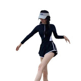 Hot Selling Swimsuit for Women, Summer Long Sleeved Jumpsuit for Girls Sexy Hot Spring Swimsuit, Concealing Flesh and Slimming