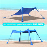Outdoor Canopy Tent For Lawn And Beach Portable Camping Shelter