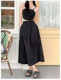 Versatile Knot Spring Summer F Skirt Ele Design Elastic Waist Skirt Sweet Aosphere Skirts For Ladies Fashion Women Skirts HSSZ