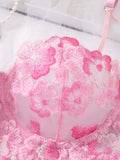Women's Sexy Bra and Underwear Set - Elegant Floral Pattern - Erotic and Sensual Clothing - Suitable Beautiful Girls ZA825121