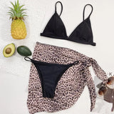 With Mesh Skirt Sarong Tie Dye Micro Bikini Women Swimsuit Female Swimwear Three Pieces Bikini Set Bathing Suit Swim Beachwear