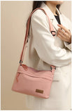 2026 New Women's Minimalist Solid Color Nylon Bag - Multi-functional, Casual, Waterproof & Portable Fashion Crossbody Bag