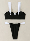 Strappy Bikinis 2026 Women Padded Thong Swimwear Female Sexy Swimsuit Solid Bathers Bathing Swimming Swim Suit Beachwear