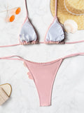 New Summer Women's Micro Bikini Set Crochet 3d Flower Decor Swimsuit Sexy Backless Low Waist Swimwear Push Up Thong Bathing Suit