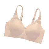 Women's Wireless Bra Full Coverage Push Up Support Bralette Seamless No Underwire Comfort Bra Wavy Edge Yoga Sports Bra