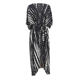 17 Colors Leopard Printed Colorful With Belt Tunic Cover-ups Beach Dress Beach Wear Beachwear Female Women Beach Cover Up V4510L