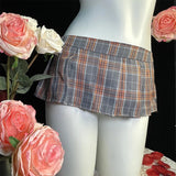 Sexy Lingerie Porno Babydoll Cekc Exotic Pajamas Women Teddy Sex Costumes Erotic Sexy Dress Hot Porn Mini Plaid Skirt Underwear
