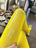 Golden Horse Oil Socks Shiny Smooth Silky Pure Desire Plus Size Sexy Slimming Versatile Spring Summer Mask Paper Sexy Women 426I