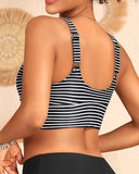 2026 Sport Swim Vest Swimsuit Only Tops Padded Swimwear Women Solid Bathers Bathing Swimming Swim Suit Female