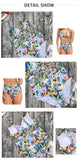 Sexy Bikini Women Push Up Swimwear Swimsuit Flower Print High Waist Bikinis Set Bathing Suit Beach Bikini Banadores Mujer 2026
