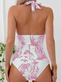 2026 Ruched Halter Swimsuit One Piece Swimwear Women Sexy Bathers Bathing Swimming Swim Suit Female Beachwear