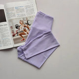 Women's High-Waist Yoga Exercise Pants Tight Fitting High Elasticity Gauntlet Line Nude Feeling Hip Lifting Gym Trousers