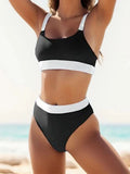 High Waist Bikini 2026 Solid Swimsuit Women Padded Swimwear Female Sports Bathers Bathing Swimming Swim Suit Beachwear