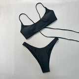 Push Up Bikinis 2025 Sexy Women Swimsuit Swimwear Female Bikini Set Bandage Biquini Bathing Suit Swimming Suits Beachwear