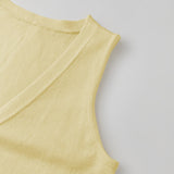 Fall Summer Knit Vest Women Elegant Sleeveless Button Vest Solid Summer Long Cardigans Tops for Casual Daily