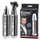 Kemei 4 in 1 trimmer for men Electric Nose and ear trimmer Rechargeable Trimmer For Hair Beard Nose And Ear Cleaner Grooming Set