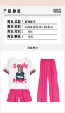 2026 Summer Pajamas Ladies Cartoon Set Sweet Home Clothes Set Three-Piece Set Can Be Passed Out