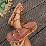 Women Summer Sandals Casual  Straps Sole Lightweight Elastic Back Strap Girls Sandals