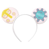 Disney Festival Party Cosplay Mouse Ears Headband 3.3" Ears Glitter Hairband Without Bow For Boys DIY Cartoon Hair Accessories