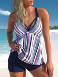2026 Large Plus Big Size Swimsuit Women Strappy Tankini Printed Swimwear Female Beachwear Bathers Bathing Swimming Swim Suit 5XL
