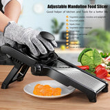 AEDG Stainless Steel Mandoline Slicer With 5 Blades