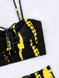 2026 Print String Bikini Swimsuit Women High Waist Shorts Swimwear Female Bathers Bathing Swimming Swim Suit Beachwear
