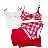 Summer New Pure Desire Style Spicy Girl Shoulder Strap Vest Women's Slim and Versatile Beach Resort Swimsuit