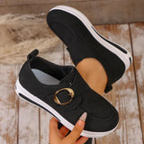 2025 Faux Suede Platform Loafers Women Lightweight Slip On Thick Sole Sneakers Woman Plus Size 43 Comfort Non Slip Casual Shoes