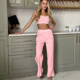 Women's Sleepwear Suspender Pants Comfort Pajama Pants Set Cotton Women's Pajamas Loungewear  Pjamas for Women Pajama