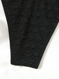 2025 Halter Bandeau Bikini Solid Swimwear Female Sexy Swimsuit Women Bathers Bathing Swimming Swim Suit Beachwear