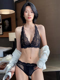 Sexy French Lace Strapless Bralette Summer Slimming Backless Front Button Adjustable Straps Pure Comfort S-XL MOYISU Sexy Tushy