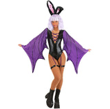 Easter Bunny Elf Cosplay Costume Women Halloween Party Night Bat Rabbit Girl Performance Outfit