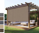 Cordless Outdoor Roller Shade UV Blocking Privacy Screen For Patio