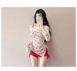 New Swimsuit Women's Split Three Piece Set Covers The Belly and Looks Slimmer, Gathers Small Breasts, Ins Style Hot Spring Bath