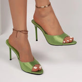 2026  Women's Sandals Fashion Open Toe Comfortable Slides Dress Shoes High Heels Slippers