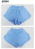 Summer Breathable Yoga Shorts V High Waist Pocket Loose Sports Pants Quick Drying Hip Lifting Running Training Fitness Shorts