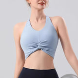Women's Shock-Absorbing Yoga Sports Bra Beauty Back Design Integrated Neck Hanging Training Fitness Fitness Bra