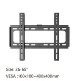 26-63inch TV Wall Mount Bracket Universal TV Mount Monitor Holder Adjustable Low Profile Flat TV Wall Mount for LCD LED Monitor