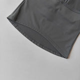 Women's Summer V-Neck Yoga Sports Vest Hanging Back Neck Design Outdoor Running Training Gathered Fit Active Wear Top