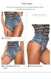 DEKA New Sexy Denim Bikini Set Beach Suit Split Blue Swimsuit Summer Jeans Shorts Female Short Women Two-piece Swimwear