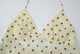 FDYOUI Y2K Bandage Polka Dot Crop Top Women 2026 Summer Sexy Halter Lace-up Camisoles Girls Chic Backless Tanks Tops Streetwear