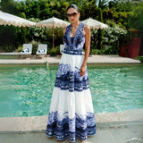 New Swimsuit High-End Design 2Pcs Floral Print Ruffle Slimming Holiday Sexy Hot Spring One Piece Swimsuit for Women