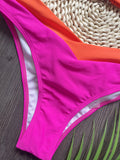 RUOTONSEPT Sexy Solid Splicing Bikinis Set Women's Swimsuit Two-piece Triangle Thong Swimwear Bathing Suit Brazilian Biquinis