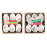 2026 DIY Hand-Painted Easter Eggs, Easter Home Décor, Creative Easter Gift for Easter Party